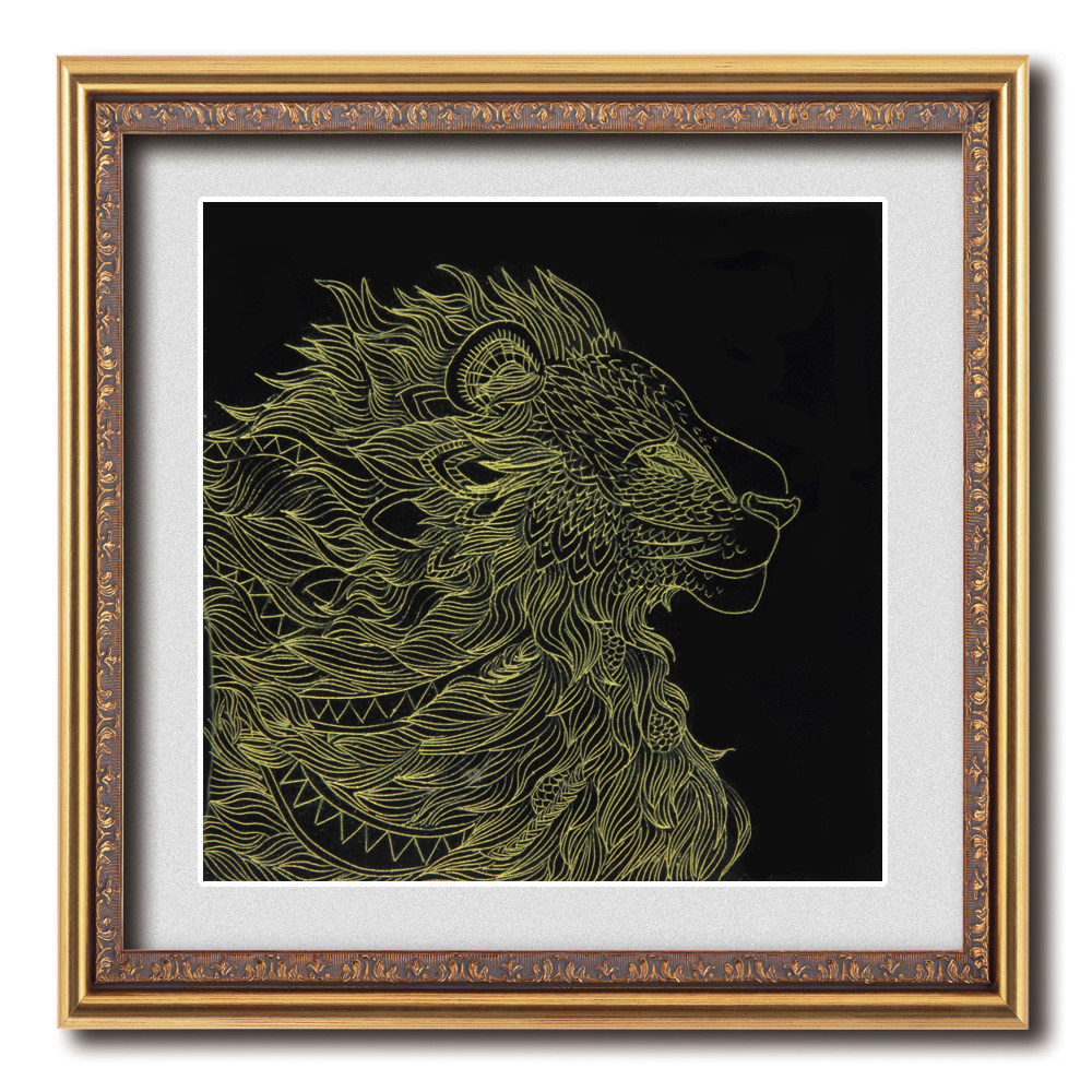 Sky Color Lacquer Lacquer Lacquer Painting Lacquer Art Hanging Painting Large Lacquer Needle Engraving gold handicraft ancient method New for interior decoration painting 