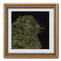 Tiancai lacquer lacquer painting lacquer art hanging painting large lacquer needle engraved gold crafts ancient method new interior decoration painting