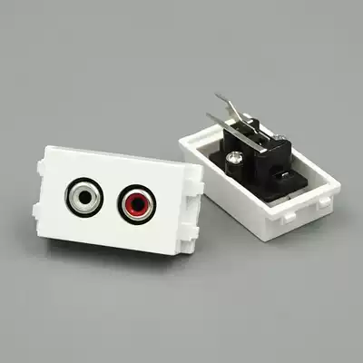 128 type weak current Module audio module AV module AV module RCA socket Lotus holder can be equipped with ground and panel