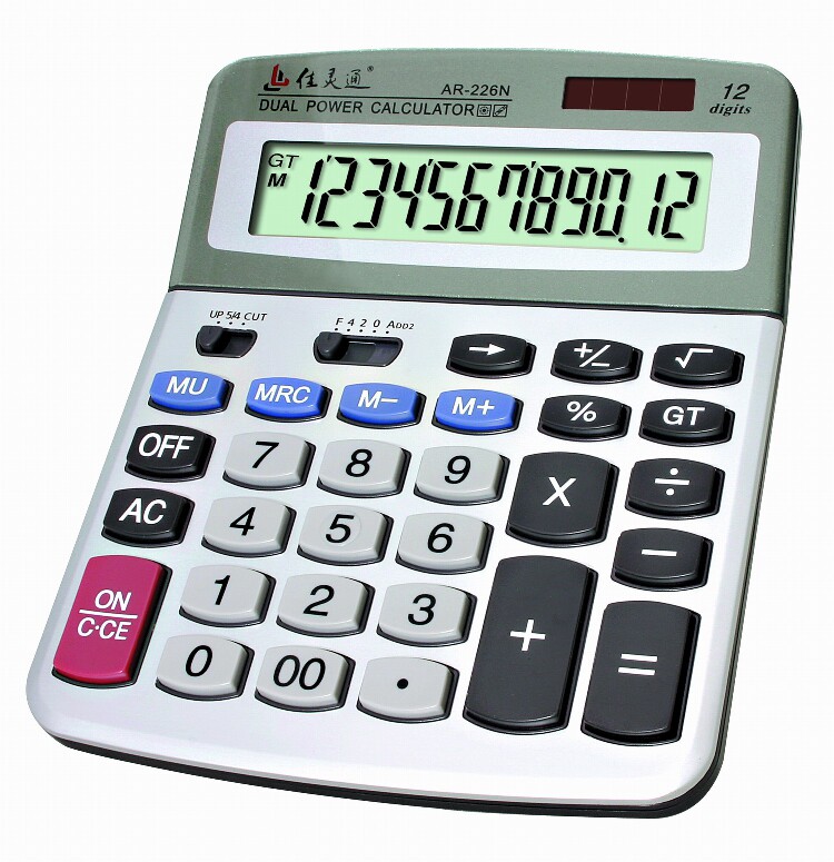 Well-informed calculator 226N 12 large screen PV dual-use large finance office computer 