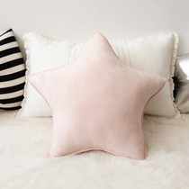In Green creative handmade small star suede super comfortable pillow sofa bed cushion pillow