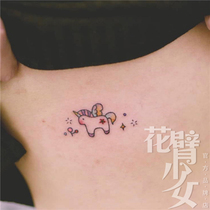 Flower arm girl TATTOO 183 Korean Ya Feng Pegasus unicorn cute TATTOO stickers a 3