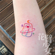 Flower Arm Girl TATTOO 197 Hyun Yafeng Tattoo Stickers Crescent Bear Tattoo Stickers One Two