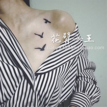 Flower arm girl TATTOO X109 black and white flying swallow shoulder swallow fresh waterproof TATTOO patch 20 yuan