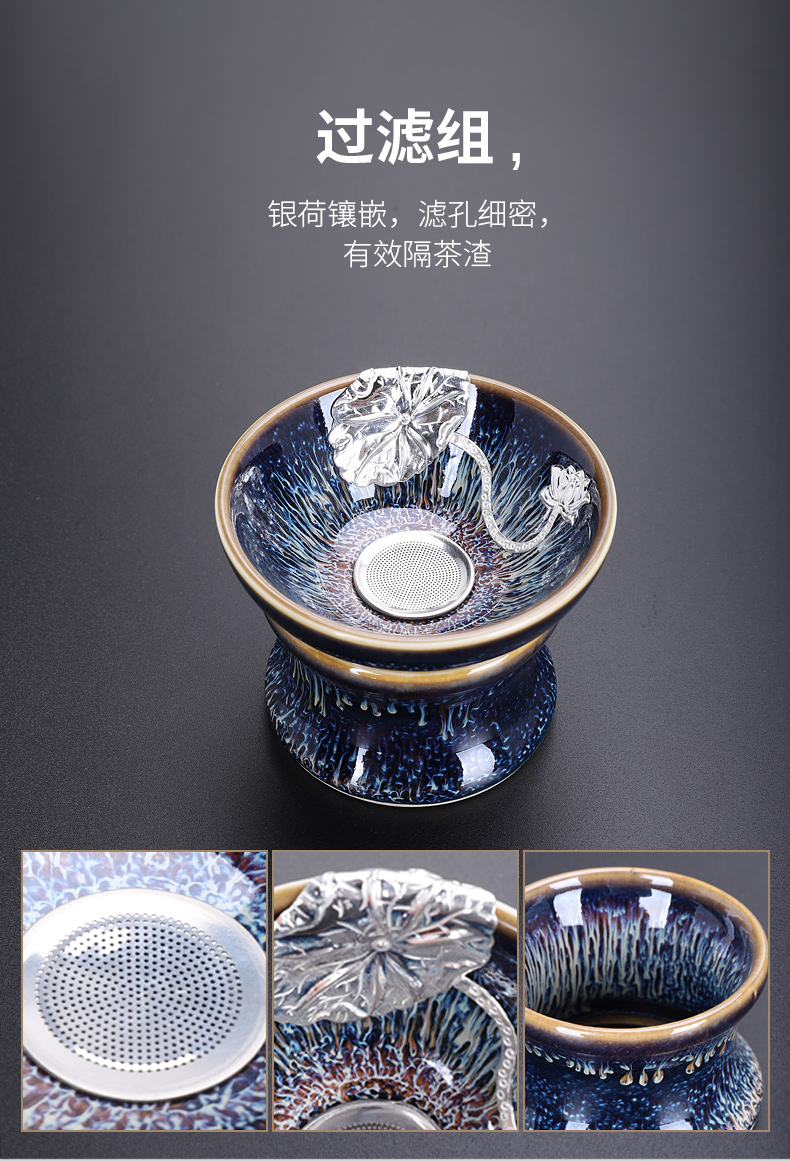 Tang Fengyao become kung fu tea red glaze, a complete set of office built antique tea ware ceramic teapot lamp that suit