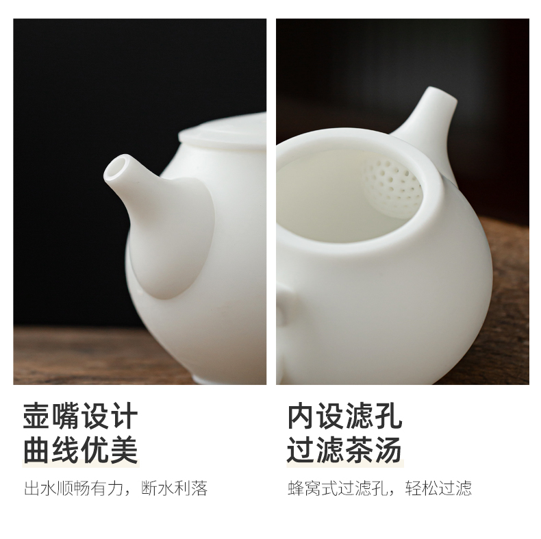 Tang Feng suet jade suit see peacock tea ware home sitting room lid bowl sample tea cup gift boxes