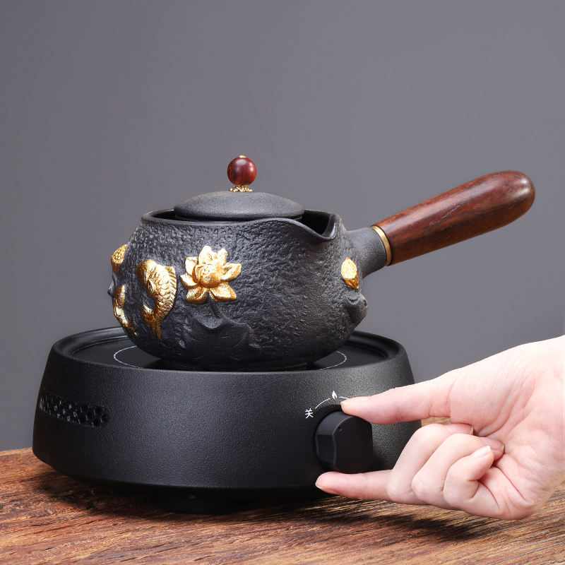 Tang Feng paint side boil ceramic teapot set of small filtering clay POTS to burn tea device household electric tea stove