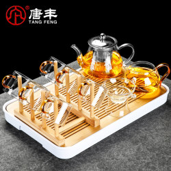 Tangfeng Glass Tea Set Set 2025 New Teapot for Making Tea Household Kung Fu Teacup Set Accessible Luxury High-End