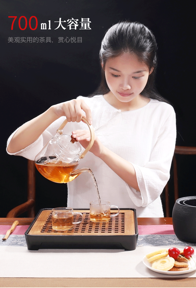 Tang Feng glass electric cooking pot black tea pu 'er tea steamer to cook tea, electric TaoLu household girder filtering teapot