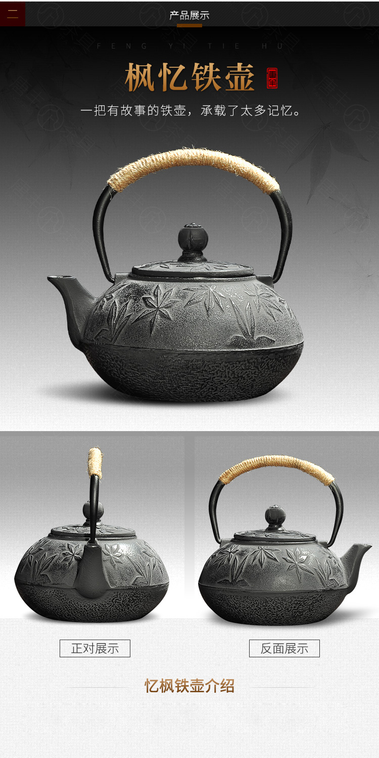 Tang Feng cast iron pot of tea kettle Japan electric heating electric TaoLu cast iron teapot brother pot kettle suit