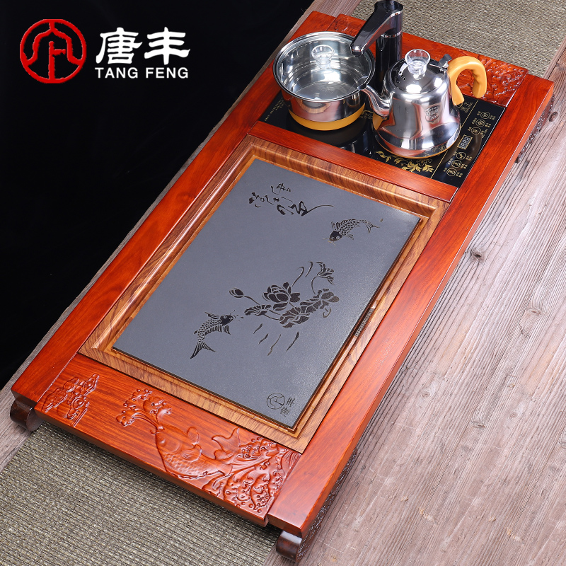 Tang Feng tea set contracted household ceramic kung fu tea pot office hua limu tea tray tea tea sea, z.