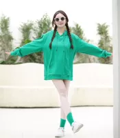 Зеленые флисовые очки, носки