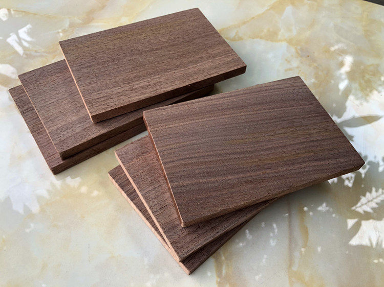 North American black walnut wood box sound material black walnut thin sheet material regular solid wood stripe square small material