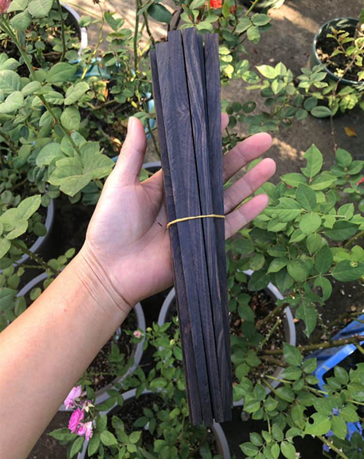 Red Wood Chopsticks Semi-finished Products Small Stock Edge Corner Stock Sandalwood Stock Uwood Black Sandalwood Solid Wood Chopsticks Diy Hands