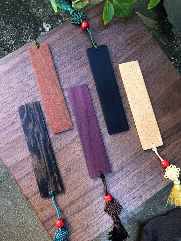 Mahogany complex classical Chinese style creative ebony simple literary gift bookmark students with personalized custom lettering