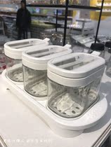 Nanjing IKEA Smoxetening seasoning tank 3-piece set 40 centilitre glass plastic
