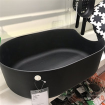 Nanjing IKEA Leweig cat litter basin Cat toilet Cat oversized cat basin Pull basin Black white