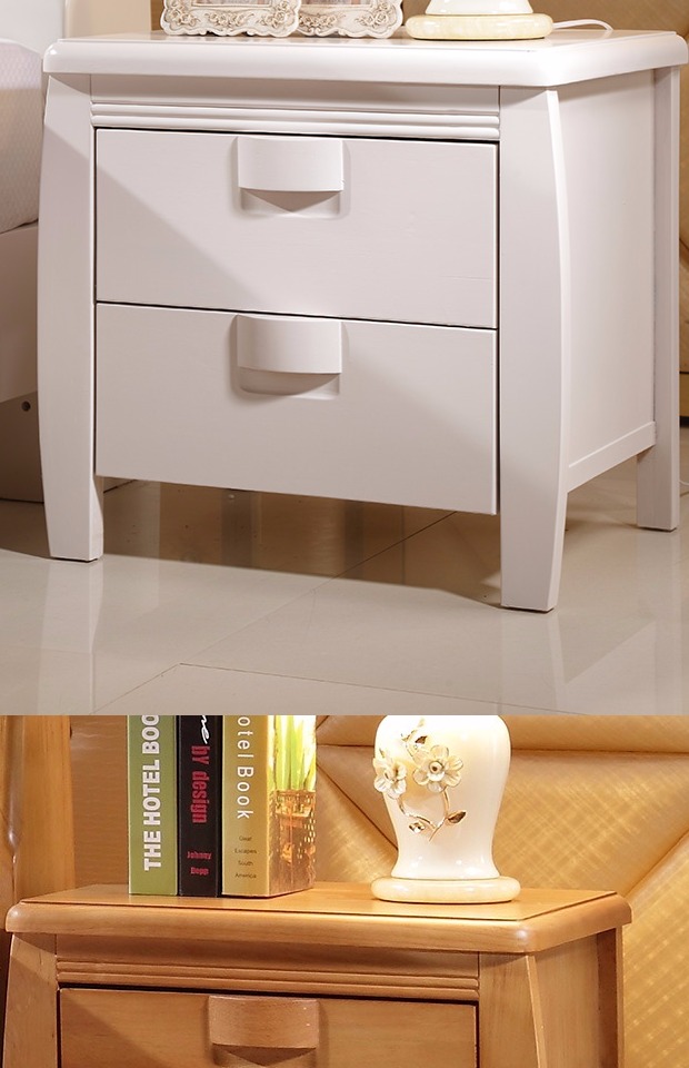 Trung Quốc đầu giường tủ cao su gỗ rắn bàn đầu giường gỗ rắn khung gỗ đầu giường - Kính kính minecraft