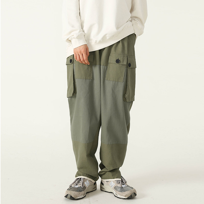 RCMAN Japanese Aramco Kachi military wind mountain improvement model contrast multi-pocket small foot overalls for men and women