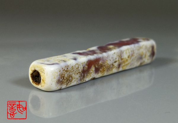 Ruyizhai old agate round bead flat bead loose bead text play ancient bead multi-treasure antique dzi bead single bead old object with string 33