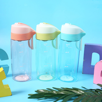 Music Buckle Lebuckle Sport Large Capacity Water Cup Macaron Sport Portable Student Outdoor Brief About Straight Drinking Cup
