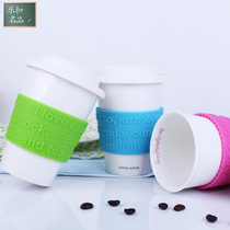 Music buckle mug ceramic cup creative with lid coffee cup Milk Cup personality simple office water Cup