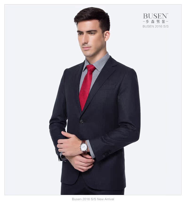 Costume homme BUSEN Laine 100% pour printemps - Ref 1577372 Image 12