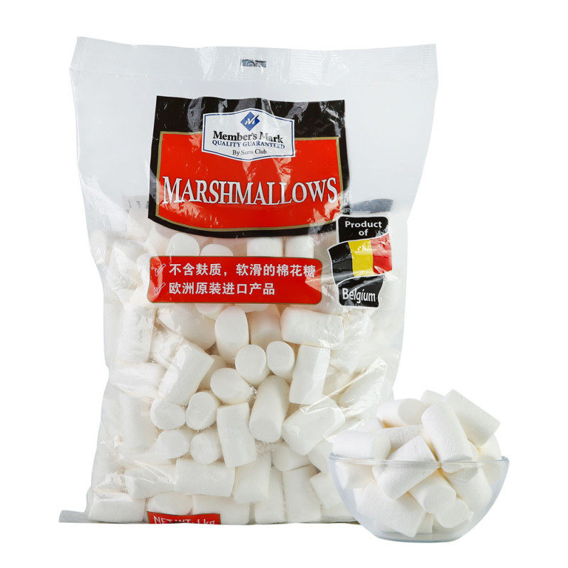 Sam Belgium imports white cotton candy inflatable candy baked raw material cow rolling sugar snowflake crisp