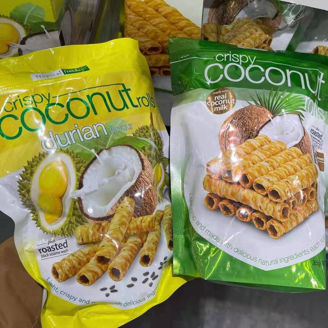 Shanghai Costco opens with Thai imports TROPICAL FIELDS coconut milk crisp egg rolls