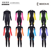 Dive well BESTDIVE womens ultra-elastic one-piece diving suit 3MM 5MM scuba deep diving warm wetsuit