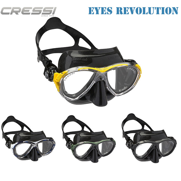 Italian CRESSI EYES EVOLUTION diving mask snorkeling mirror scuba diving