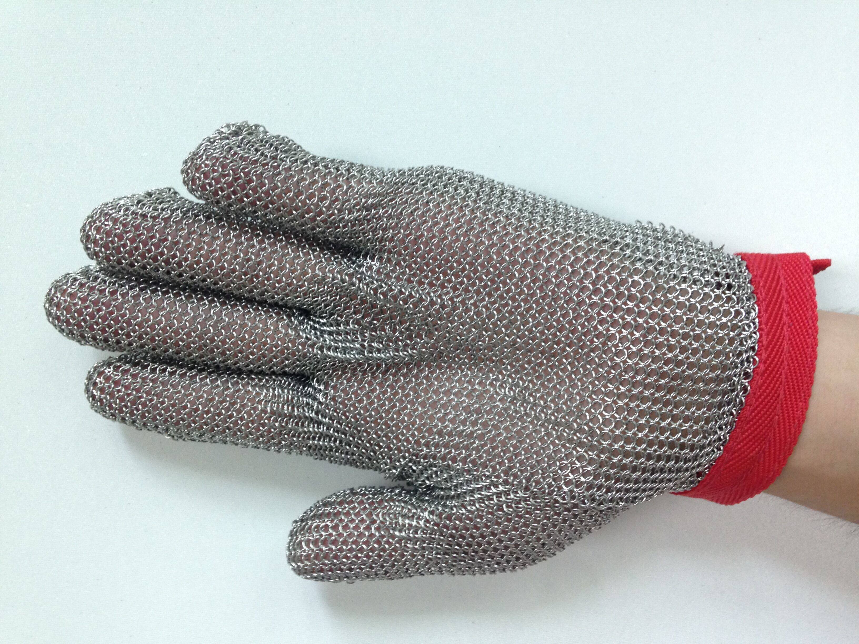 Stainless steel protective shark-proof wire gloves Steel ring gloves steel-001