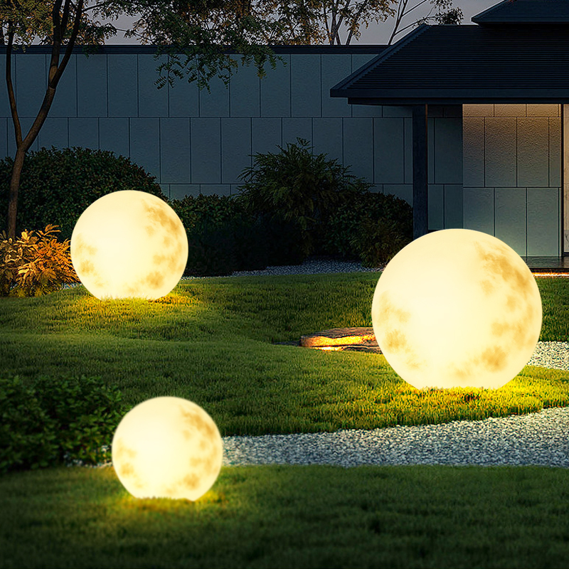 Outdoor Solar Moon Lamp, Courtyard Lamp, Garden Decorative Lamp, Landscaping Moon Landscape Lawn Lamp, Atmosphere Floor Lamp