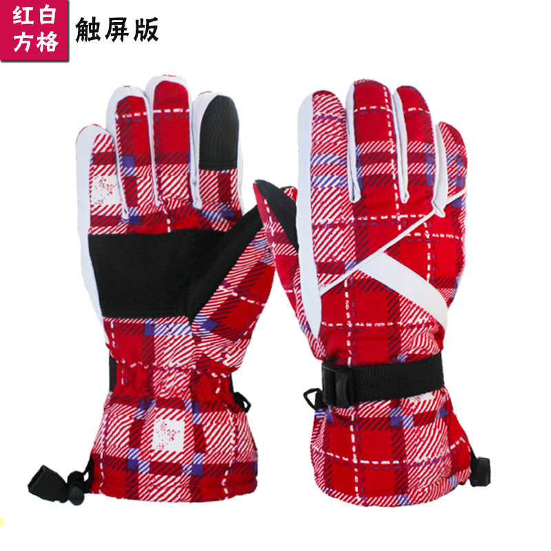 Găng tay trượt tuyết của phụ nữ Hàn Quốc chống nước lạnh chống gió mặc ngoài trời trượt tuyết dày găng tay ấm trượt băng bao tay nữ