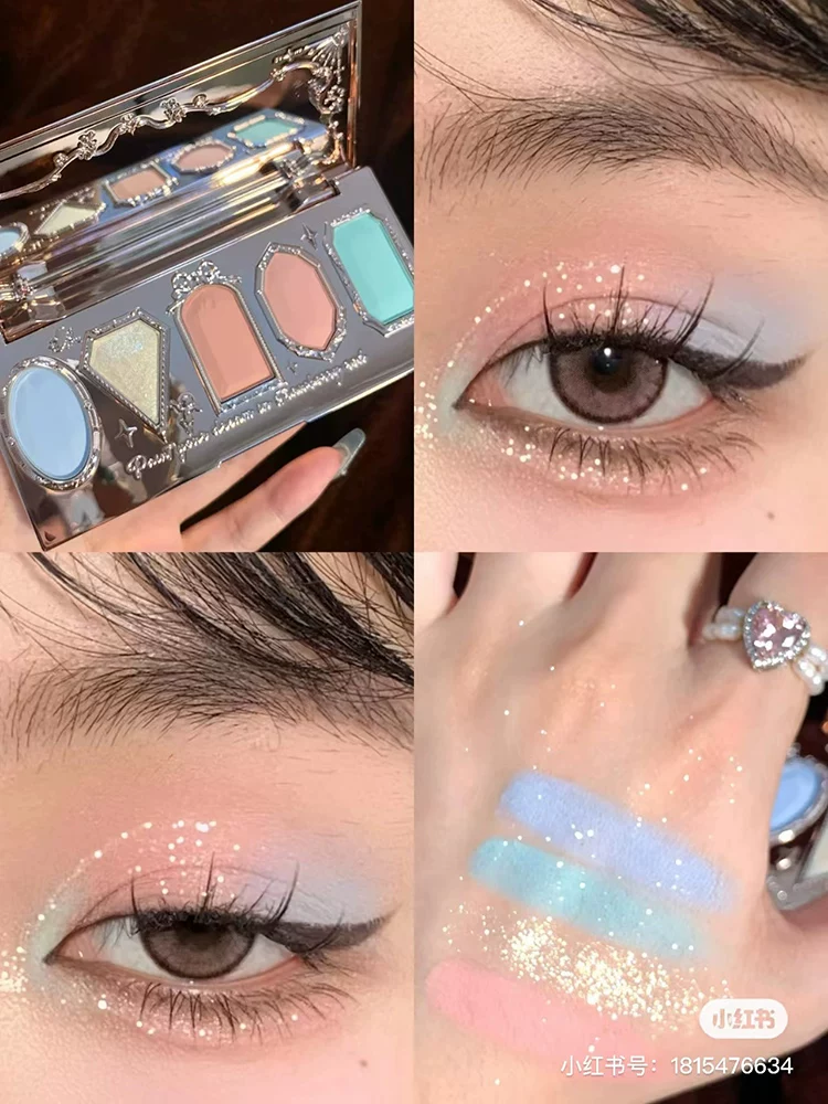 Палетка теней Flower Knows Chocolate Shop Eight Colors Matte Sequins 01 Nutcracker Легко сочетается каждый день