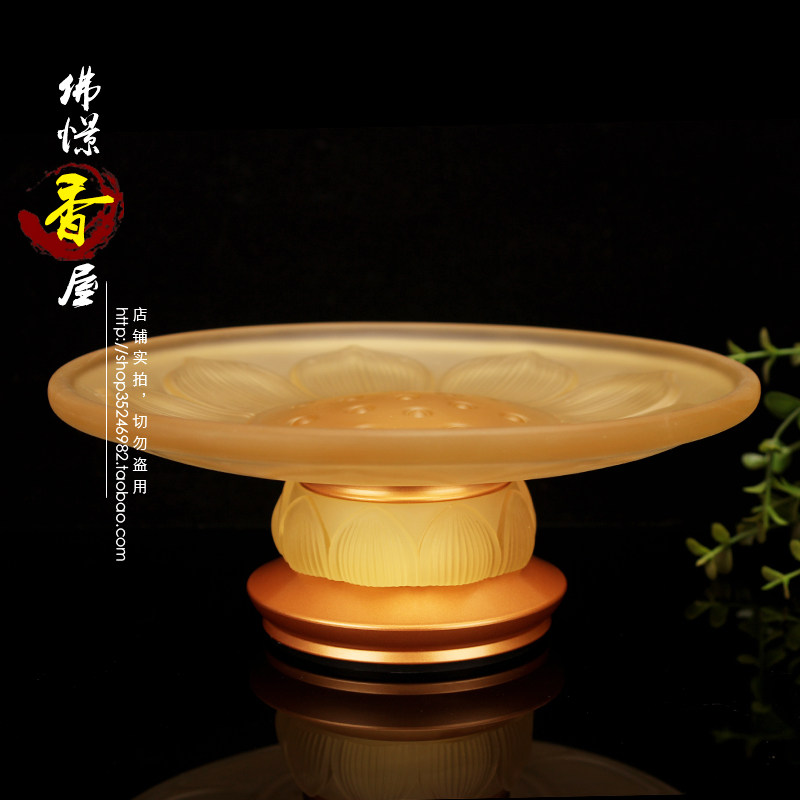 Buddha's fragrant house nine pints for a pan for the Buddha's fruit pan glazed lotus Buddha in front for the fruit and fruit tray Buddha.