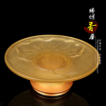 Buddhas incense house Taiwan pure copper fruit tray for Buddha Zen Ho Glazed Fruit Pan Buddha Hall is dedicated to the fruit-dish tribute tray