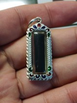 Luang Phor Kasian 2527 black wood couch only 227 pieces issued sterling silver enamel shell Taipei