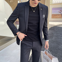 Casual West Suit Mens 2022 Spring New Yuppie Handsome Inn Handsome Young Suit Jacket Male Korean Wind Fix A Set Tide