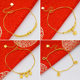 Vietnamese Pure Sand Gold Jewelry That Does Not Fade, Plated with 24K Gold, Palace Bell, Ancient Style Gold Bell, Fashionable and Feminine Anklet