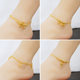 Vietnamese Pure Sand Gold Jewelry That Does Not Fade, Plated with 24K Gold, Palace Bell, Ancient Style Gold Bell, Fashionable and Feminine Anklet