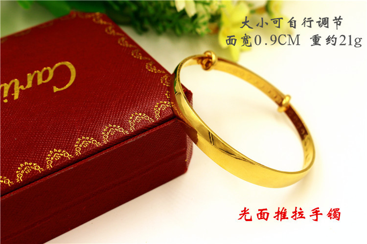 Trang sức Sha Jin Chính hãng 999 Việt Nam 24k Cô dâu không phai Rồng và Vòng tay Phượng hoàng Mô phỏng Vòng tay giả vàng Nữ vòng tay