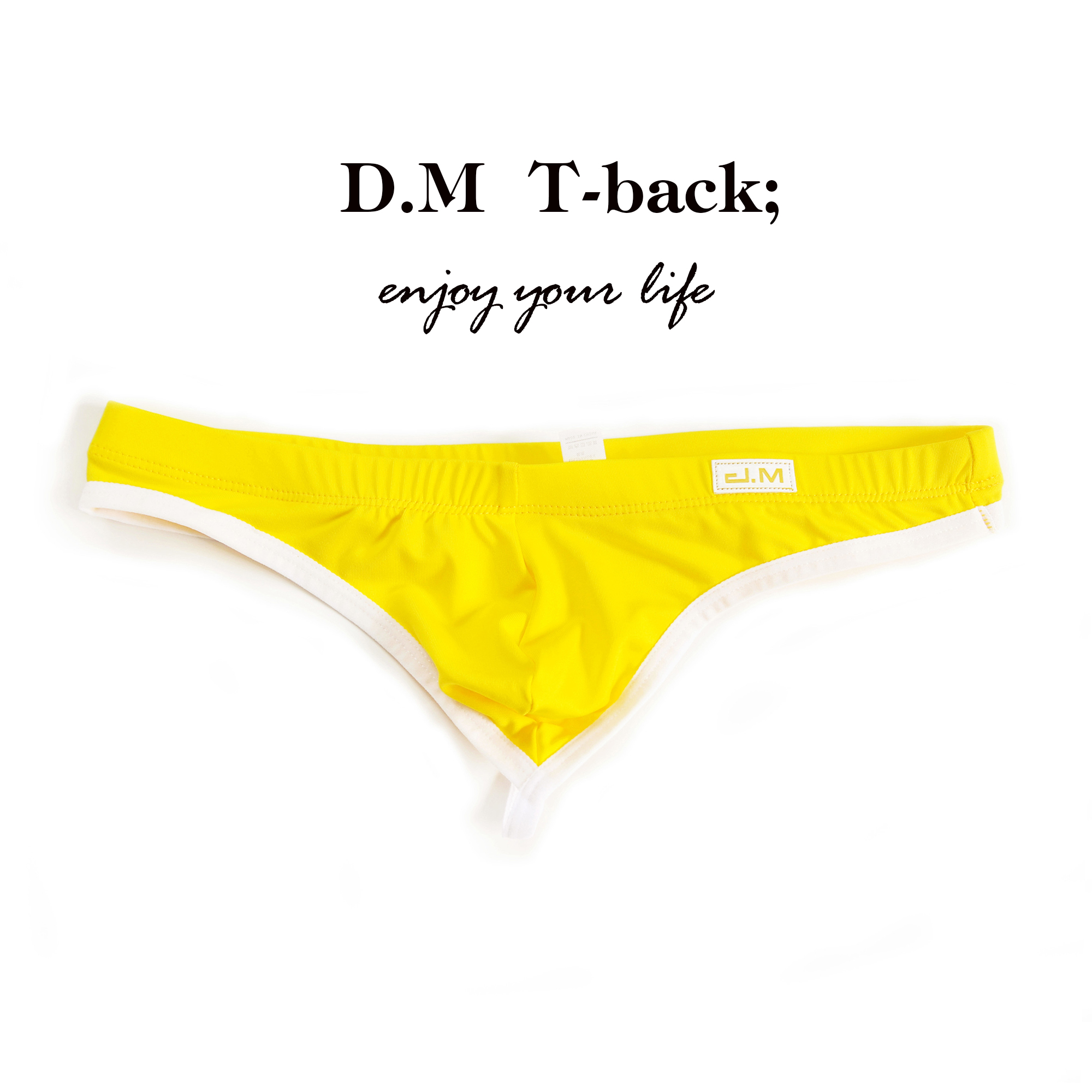 DM nam thong thể thao sexy quần duy nhất siêu mỏng eo thấp sexy T-BACK của nam giới đồ lót thoáng khí T từ