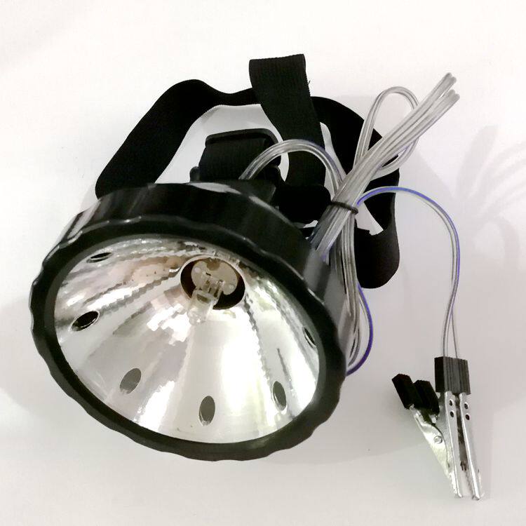Night Fishing Halogen Bulb Bright Light Headlights Ultra Bright Spotlight External 12V Battery Insertion Bubble Head-on Sports Outdoor