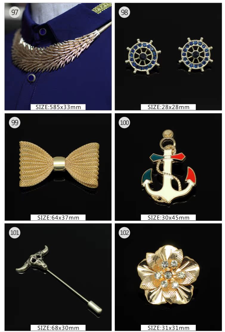 Broche Lovers en Matériau mixte - Ref 1174542 Image 117
