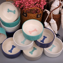 Kangpaite outlet UK Pet Ceramic Bowls Cat Bowls dog bowls Drink basin Large canine dog basin Two