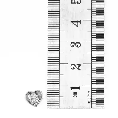 Catholic Sacred Art Alloy Straight Peach Heart Madonna