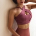 Peach Girl Beauty Back Type Crossover Shoulder Strap Sexy Sports Bra Nữ High cường độ chống sốc Thu thập đồ lót quần áo tập yoga Đồ lót thể thao