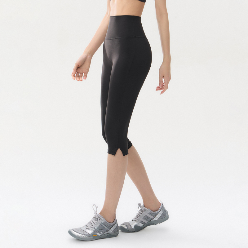 Peach Girl Petite Tight Yoga Pants High-Waisted Capri Pants Running Training Sports Fitness Six-Point Pants Summer