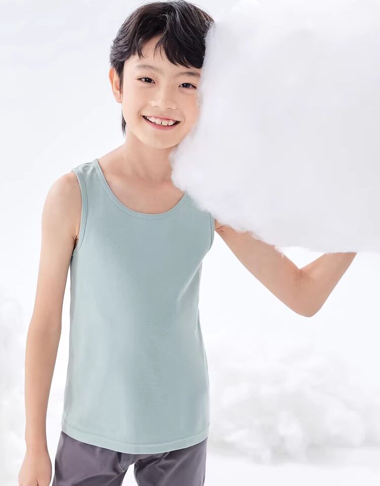 巴拉巴拉儿童背心男童女童宝宝中童打底纯棉无袖两件A类内穿大童 — 26